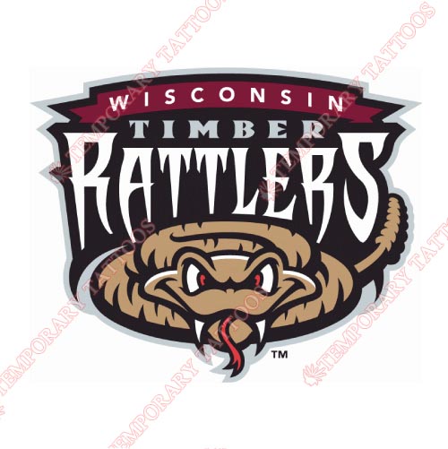 Wisconsin Timber Rattlers Customize Temporary Tattoos Stickers NO.8142